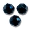 Facettes de Bohème 11mm JET  Noir / 5 perles