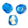 Facettes de Bohème 4mm LIGHT CAPRI BLUE AB / 50 perles